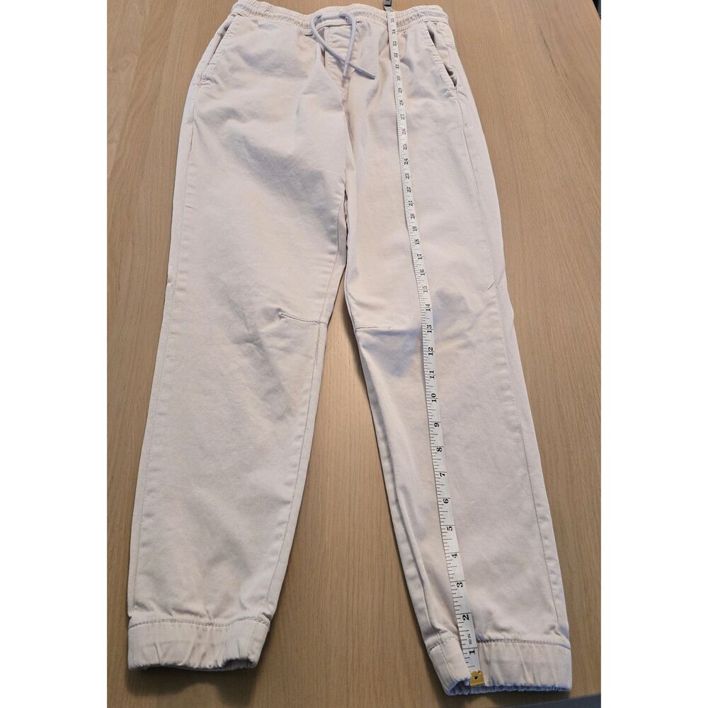 Zara Mens Jogger Pants Size S in off white